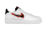 NIKE AIR FORCE 1 LOW PREMIUM "CARABINER" WHITE SWOOSH RED