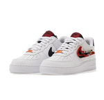 NIKE AIR FORCE 1 LOW PREMIUM "CARABINER" WHITE SWOOSH RED